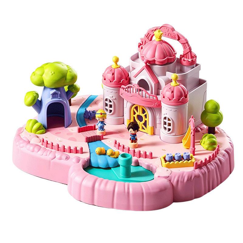 Magnetic Castle Playset For Kids With Realistic Doll Figures For Creative Imaginative Play