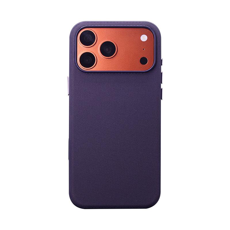 Compatible with Apple 17 Pro Max Tech Fabric Phone Case, iPhone 16 Pro Shockproof Magnetic Protective Case