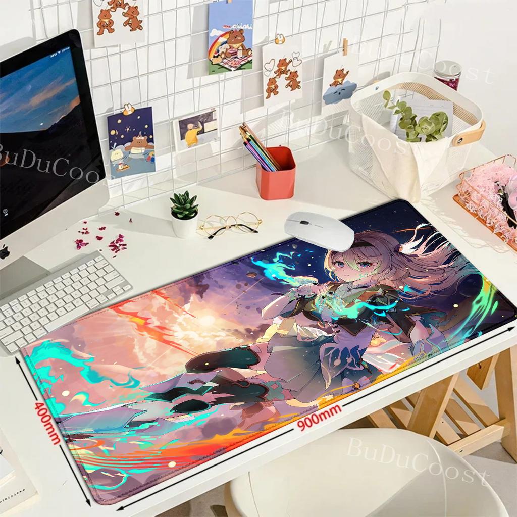 game Firefly mouse pad Honkai Star Rail Large XXL teclado mousepad Computer Keyboard Padding Anime Gaming Accessories Desk Mat