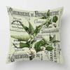 Nordic Fall Home Decor Autumn Throw Pillow Case Sofa Cushion Cover Modern 45x45cm 50x50 60x60cm 40*40cm Leaf Plant Green