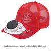 Hat with Solar-Powered Fan for Hiking and Cycling