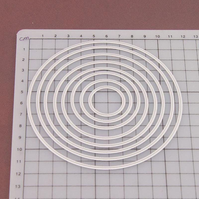 Round Circle Shape Frame Cutting Dies Metal Stencil DIY Scrapbooking Album Paper Card Embossing Craft Die Cut Template