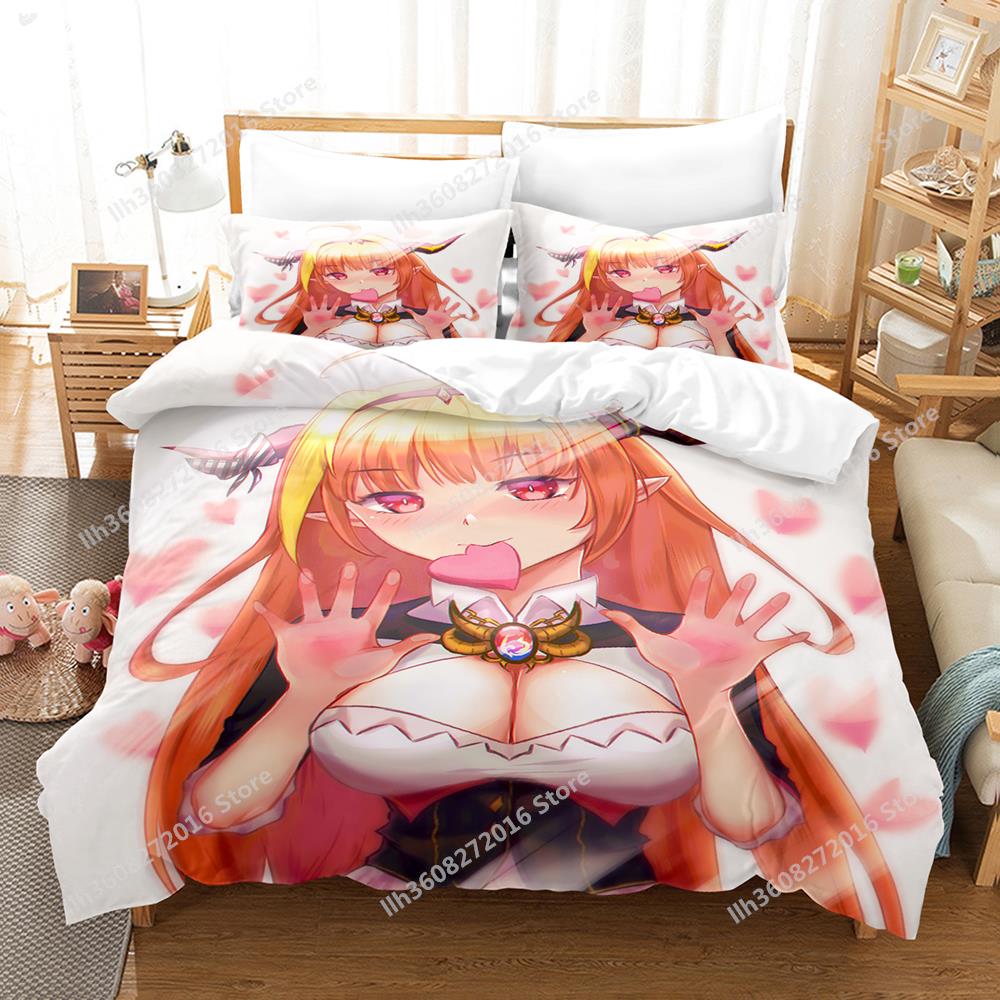 Kawaii Kiryuu Coco Bedding Set Single Twin Full Queen King Size Bed Set Adult Kid Bedroom Duvetcover Sets 3D Anime Bed Sheet Set