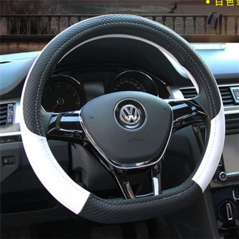 Kožený potah volantu do auta Pro Volkswagen Suiteng Langyi Maiteng Tiguan L Golf 7 Weiling Polo Santana Čtyři roční období