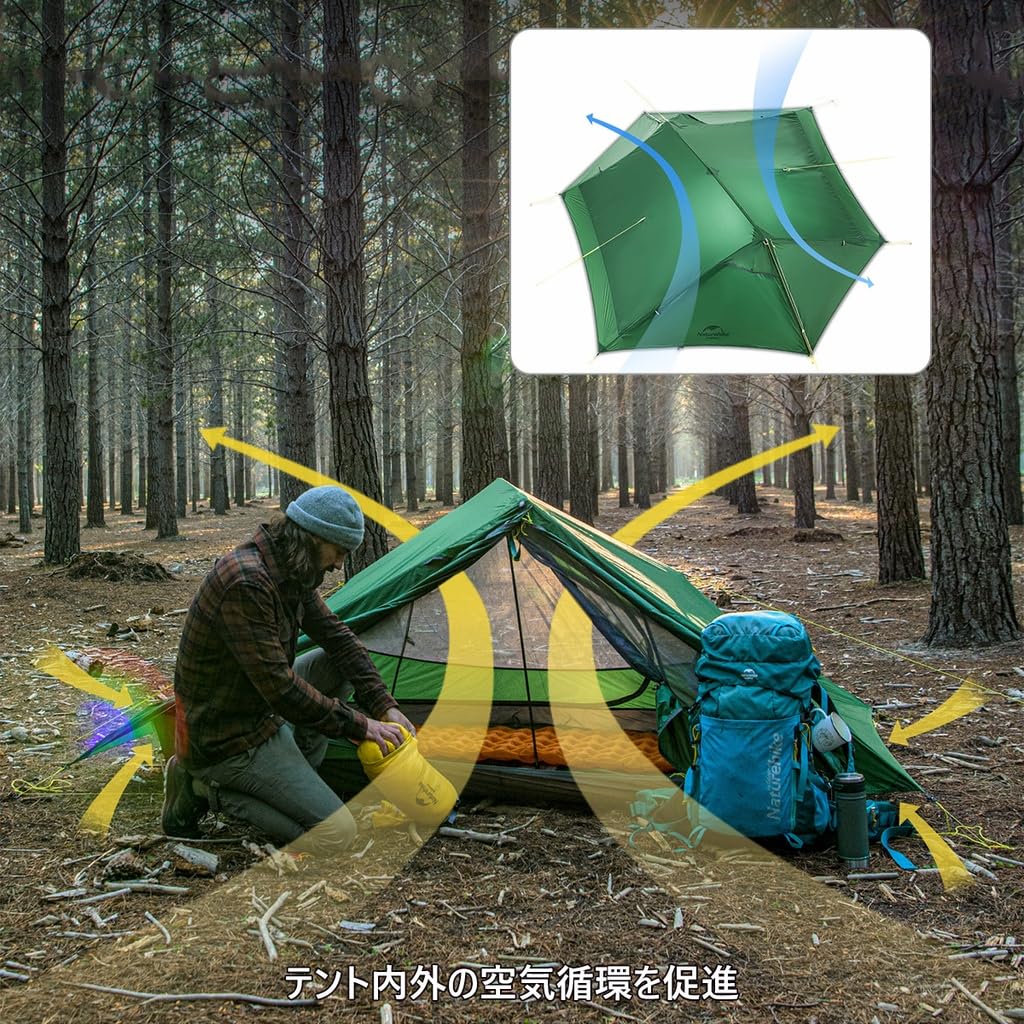 Naturehike waterproof easy to easy to even for disaster emergency for 2 2-person windproof, snowproof, tent, breathable, lightweight, carry,