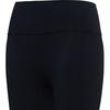 MLB Solid Color Slim Fit Fleece Leggings Nine-Point Fitness Sports Pants Women bottoms Black 3FLGB0326-07BKS