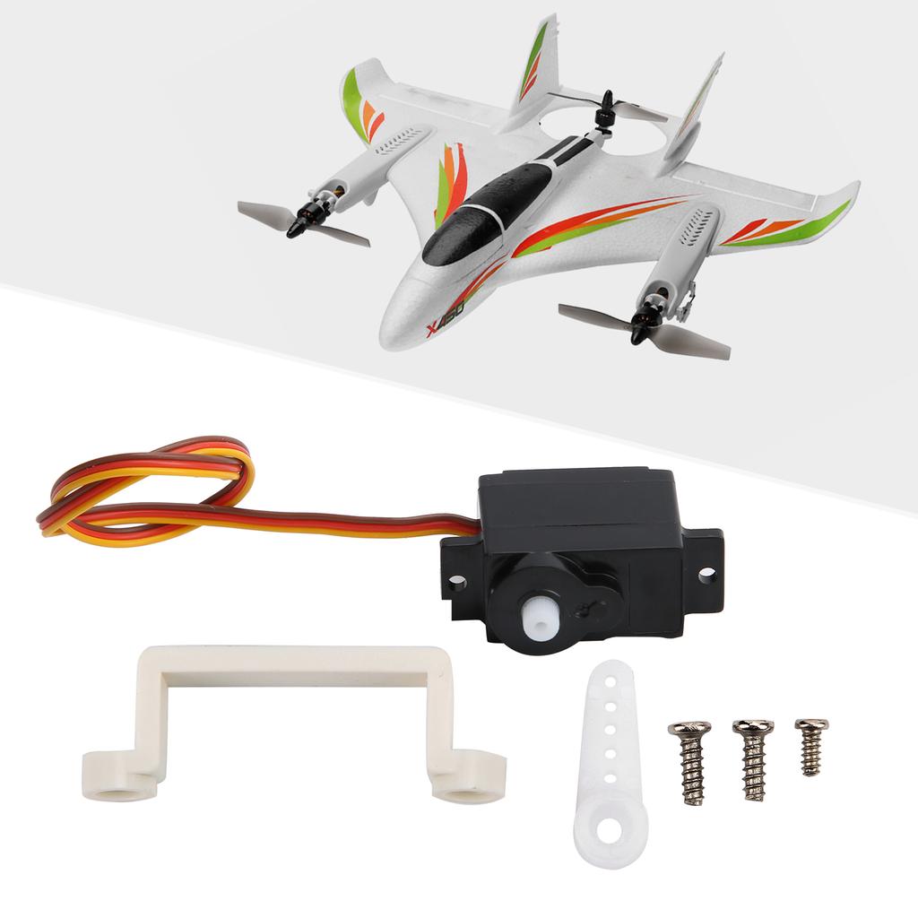 RC FixedWing Plane Servo with Servo Arm and Base RC Accessory for WLtoys XK X450