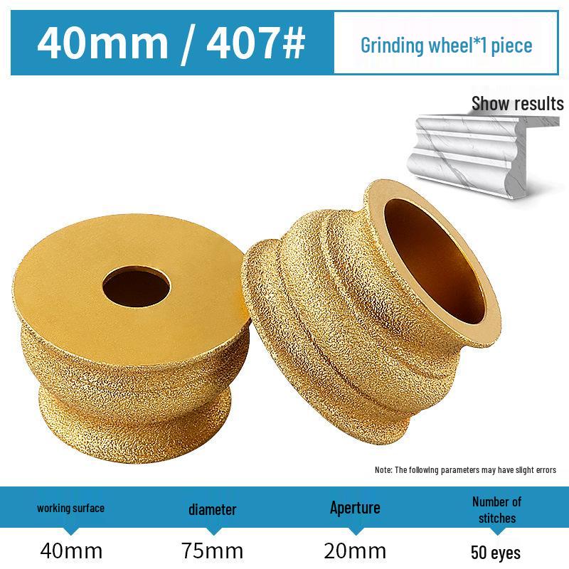 Stone Grinding Wheel for Marble & Granite: Chamfering, Grooving, Rounding, Arc Angle Grinder Head