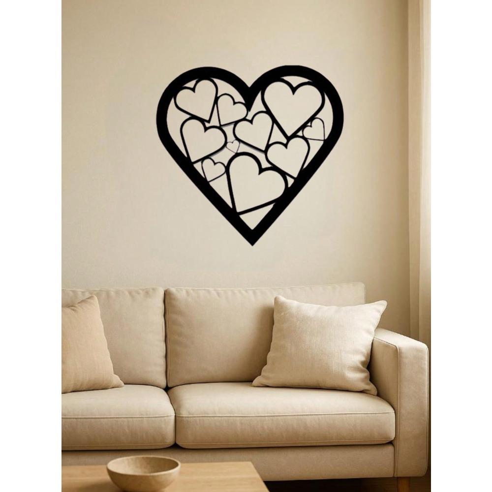 Modern Heart Metal Wall Decor Wedding Anniversary Gift Mother's Day Home Decoration Versatile Celebration Art