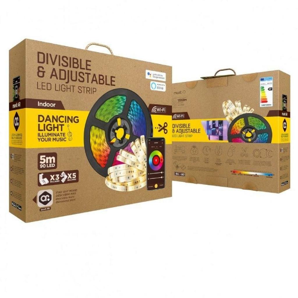 LED-Streifen Muvit iO Schwarz Mehrfarbig Golden F 5 m