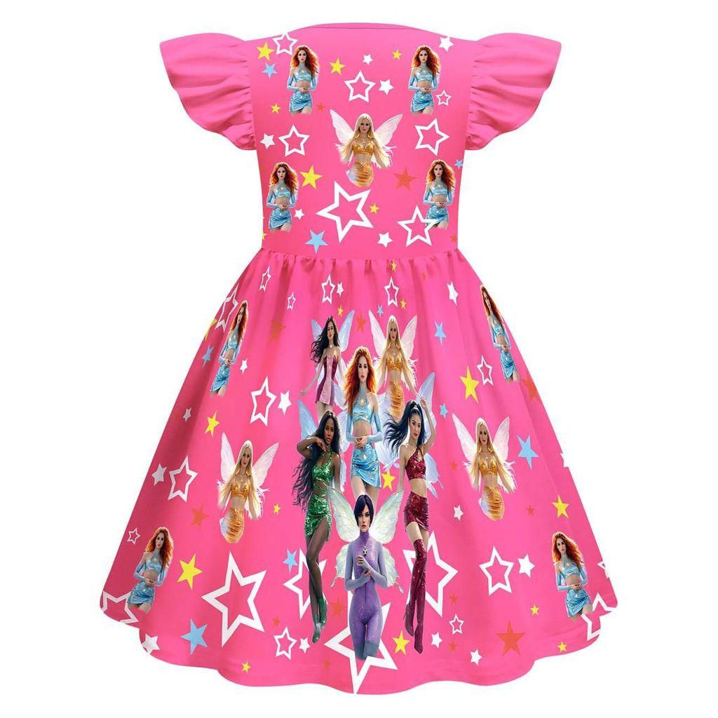 82981 Children Girls KATSEYE Printed Casual Fashion Dress