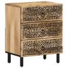 VidaXL Bedside Table, Nightstand with Drawers, TV Table, Bedroom Storage Furniture, Retro, Wood of 358221