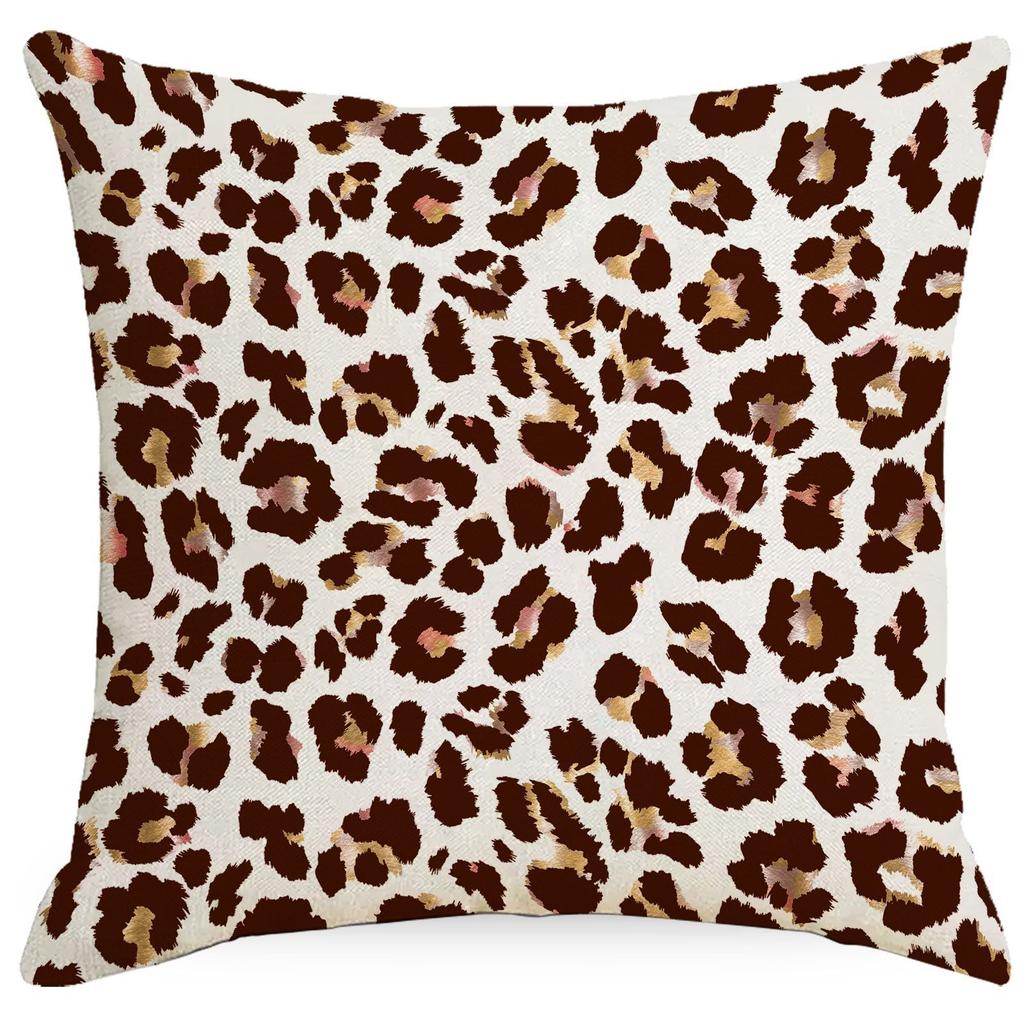 Leopard Spot Pillowcases Home Decoration Cushions Living Room Sofa Bedroom Headrest Nordic Style High-end Square Cushion Cover