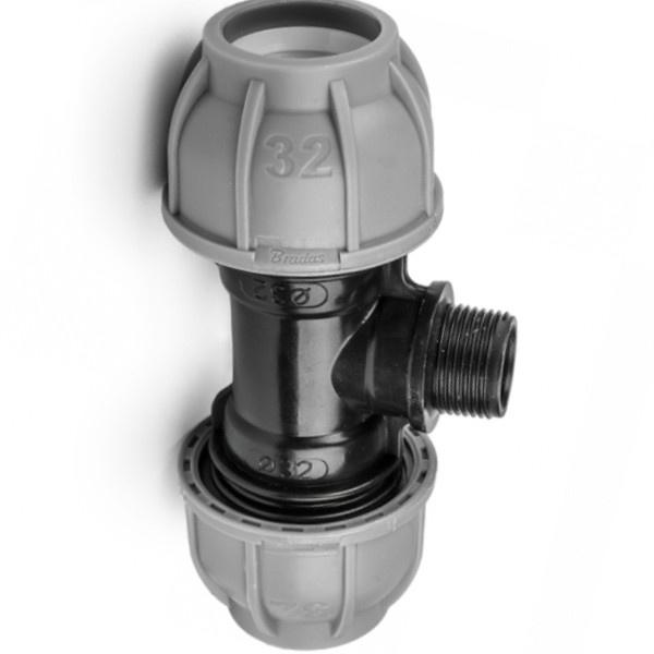Trójnik Do Rur Pe 32Mm / Gz 1" / 32Mm Pn10 Złączka Systemu Ogrodowego