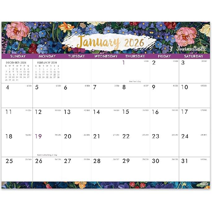 2026 Calendar - Magnetic Calendar for Refrigerator, Jan.2026 - Dec.2026, 8  × 10 , 2026 Magnetic Refrigerator Calendar, Tear-off Pad, Fridge Dopamine Color