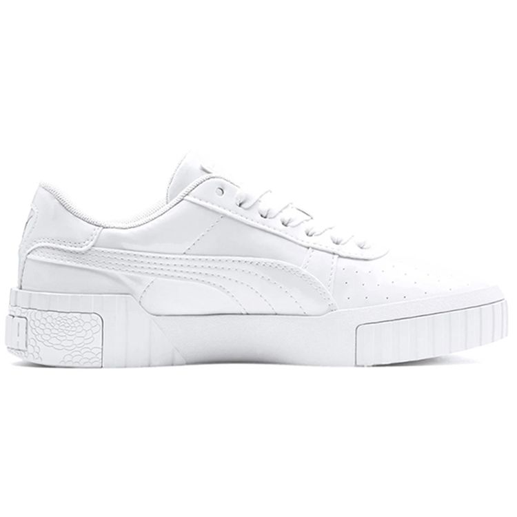 Puma Cali Lightweight Durable Wrap Low-Top Sneakers Women Sneakers White 370139-01