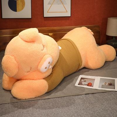 Riesige Schwein Puppe Kissen süße Schwein Puppe Pullover Schwein Plüsch Spielzeug Mädchen schlafen Rag Doll