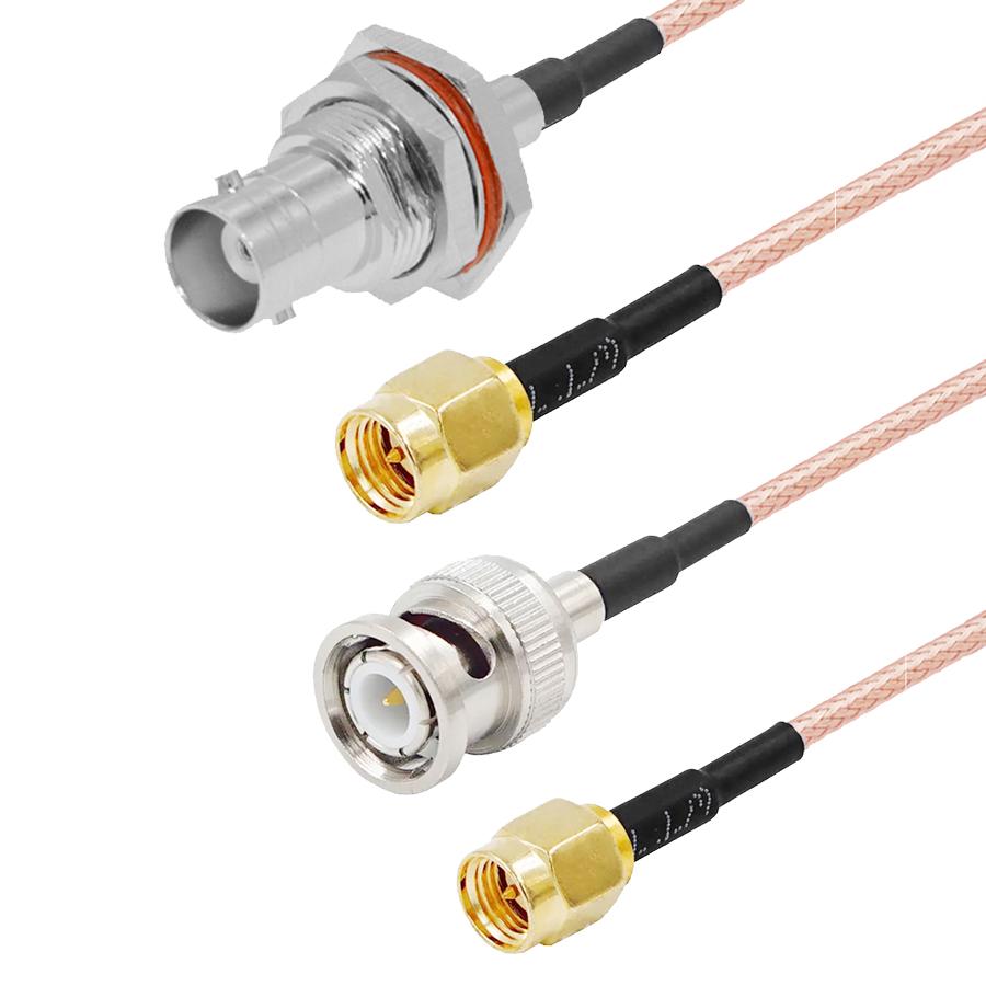 BNC Male to SMA Male RF Coaxial Adapter Antenna Extension Cable