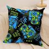 Game Handle Cushion Cover Soft Plush Fabric DoubleSided Printed Sofa Cushion Cover for All Seasons Home Decor Gift
