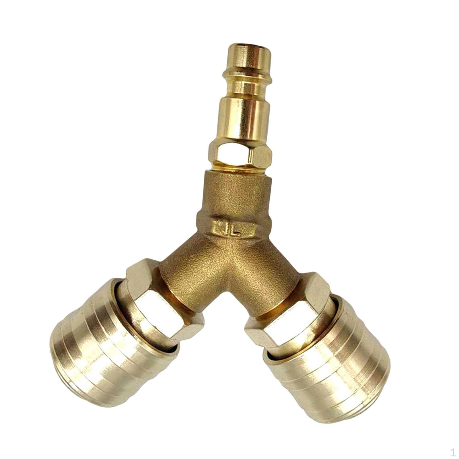 

Compressed Air Distributor 1/4 inch Thread Parts Professional High Performance Quick Coupling with золотий