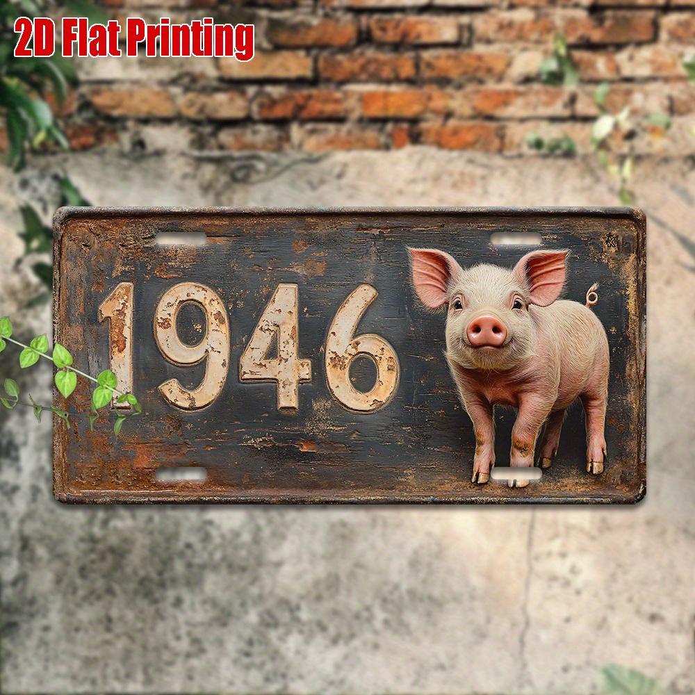 

D Flat pc Vintage Plaque D Flat Print Decorative Wall Sign for Lyon France inch x inch Frameless Irregular Sh 15x30cm(5.9x7.8inch)