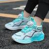 Kids Sports Basketball Shoes Boys Breathable Sports Shoes Fashion Rotating Button Night Reflective Girls Sports Shoes