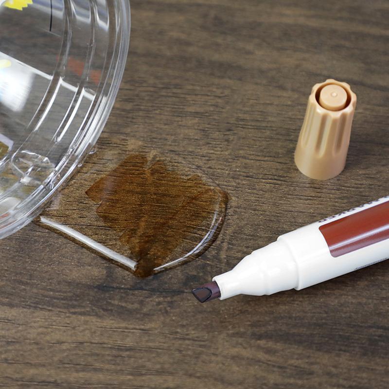 3Pc Furniture Touch-up Marker Waterproof Permanent Markers Pen for Restore Repair Andy Wood Surface