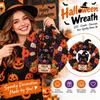 1 Set Lightweight 3D Fabric Wreath Soft Filling Handmade Stuffed Wreath  Front Door Entryway