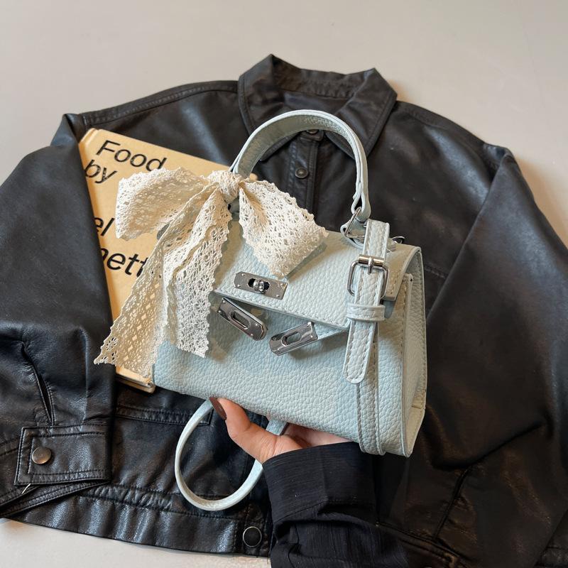 

Женская сумка-тоут Новая универсальная на плечо через плечо Маленькая квадратная сумка синий