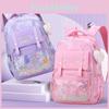 Cute Nylon School Bag With Unicorn And Letter Print Design For Girls And Boys