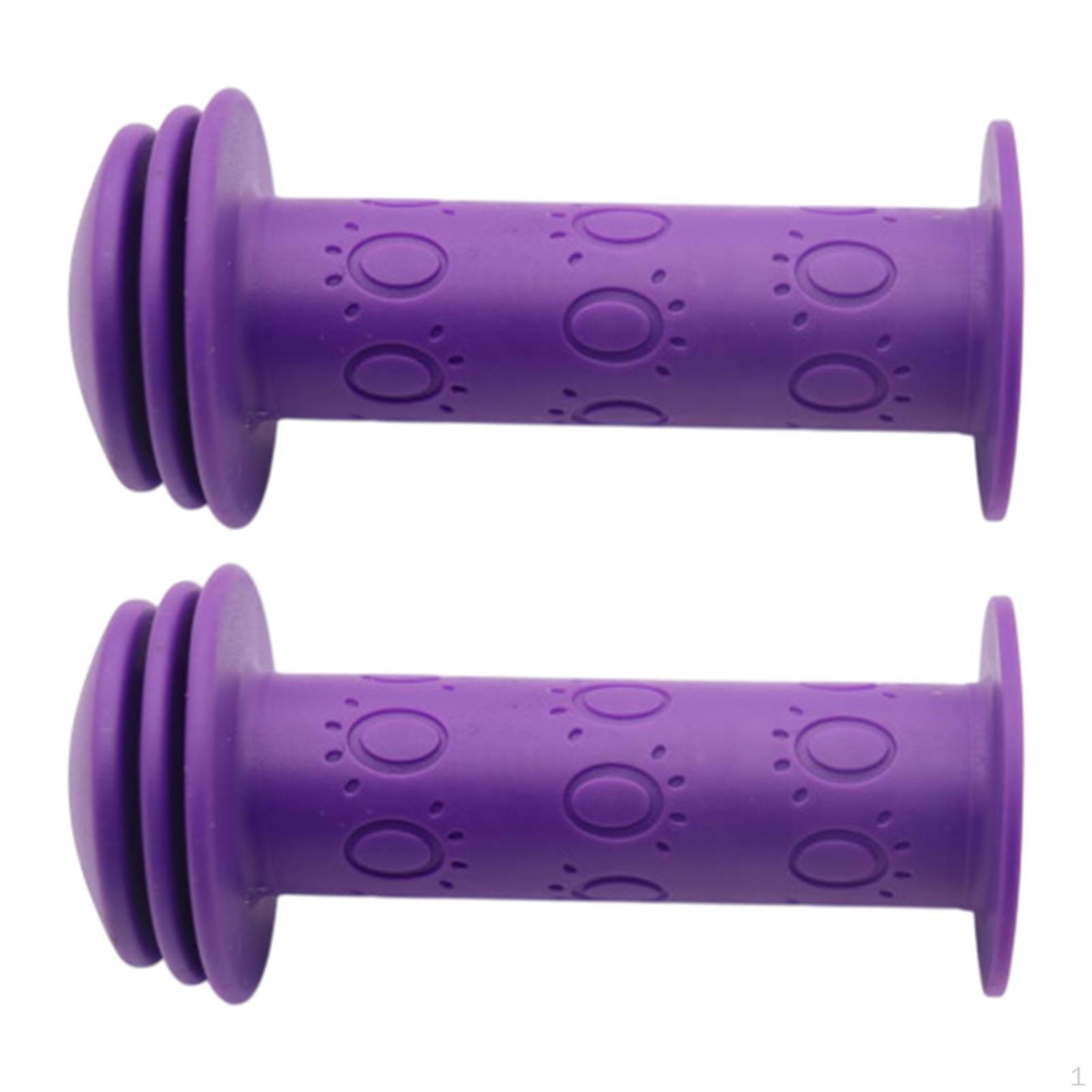 

2 упаковки ручок для велосипеда для дитячого велосипеда та трицикла фіолетовий