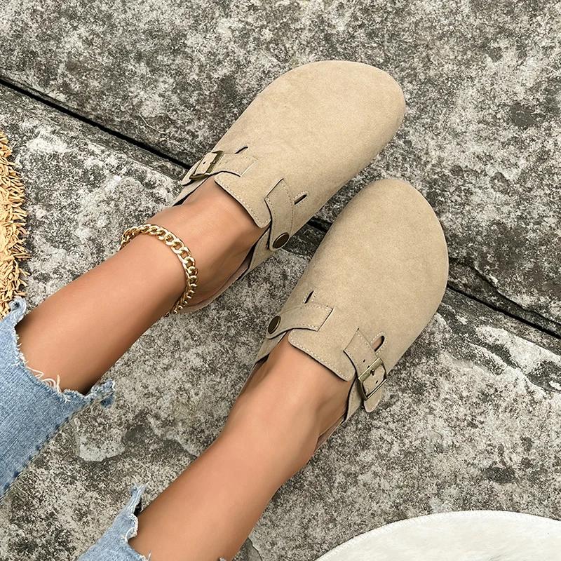 Fashion 2024 New Women Slippers Fashion Cork Comfortable Designer Baotou Sandals Casual Lightweight Home Slippers Women Slides Women