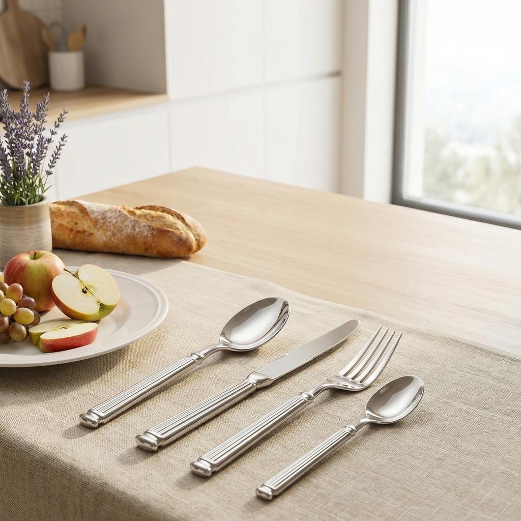 4PCS Stainless Steel Knife, Fork, Spoon Creative Set