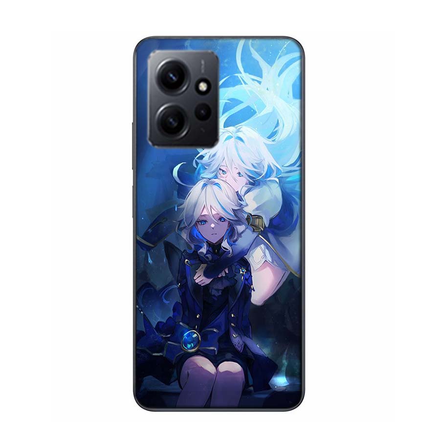 Cute Furina Genshin Impact Phone Case For Redmi Note 14 15 Pro 5G 13 12 Pro Plus 11 11T 11E 11S 10 Pro 10S 9 9S Cover Cell Clear