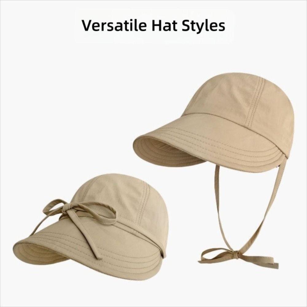 Wide Brim Bucket Hat Quick Drying Fisherman Cap Fashion Summer Hat Women Girls Wear