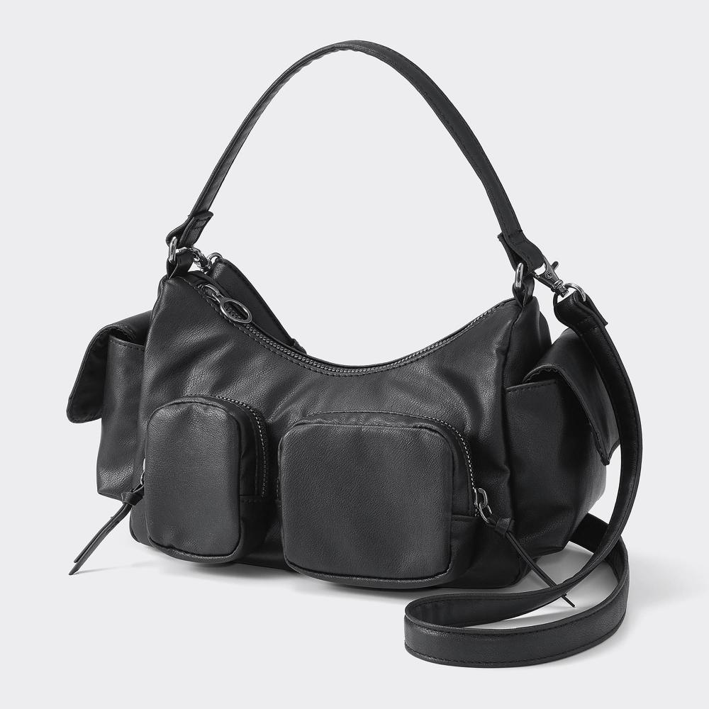 

GU by Uniqlo Кожаная сумка с карманом Touchout 36 BROWN/ONE SIZE