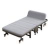 Adjustable Multi-Wheel Folding Bed for Office, Hospital, or Bedroom Use