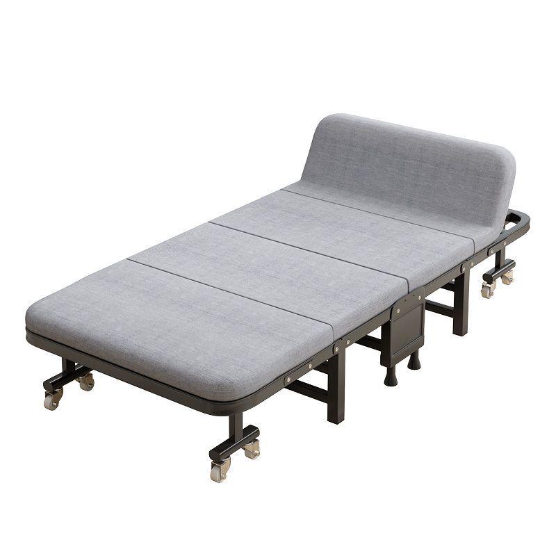 Adjustable Multi-Wheel Folding Bed for Office, Hospital, or Bedroom Use