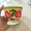 High-Quality Ceramic Dessert Bowl Ice Cream Cup Hand-Painted Embossed Home Use