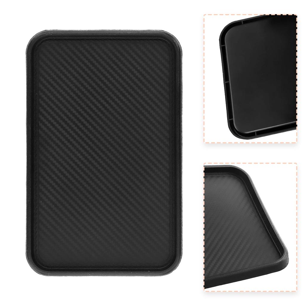 Car Front Dashboard Silicone Non-Slip Storage Catcher Pad Mat 200x128mm Auto Interior Dashboard Sticky Pad Cushion Accessories