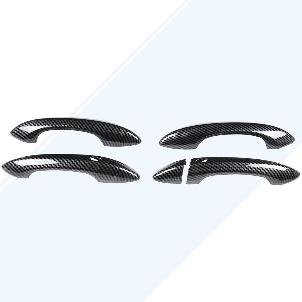 Aunginsy Exterior Door Grab Handle Trim Cover Compatible with Hyundai Tucson/Santa Cruz 2022-2024, Car Outside Front Rear Door Handle Panel