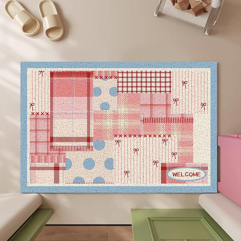 Stylish Coil Loop Entrance Mat for Home - Mud Scraping, Dirt Wiping, Easy-to-Clean, Anti-Slip Design 40*60cm