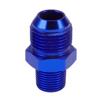 A ABSOPRO Female Flare Reducer Hose Fitting Adapter TF AN10 3/8 NPT Fuel Line Connector Aluminum Blue