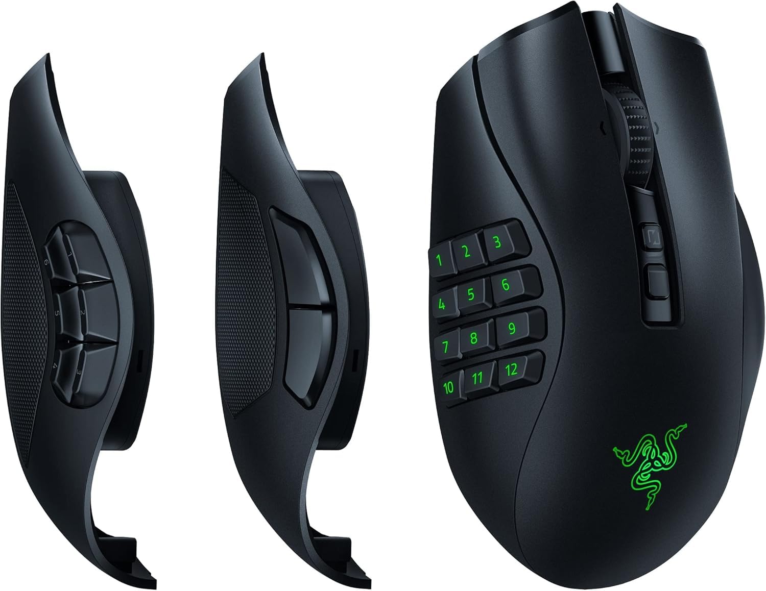 

Razer Naga V2 Pro Wireless Gaming Mouse with Removable Side Adjustable Wheel Tilt HyperSpeed Wireless Chroma Optical Final Fantasy XIV Recommended чорний