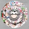 50pcs Cute Cow Stickers for Kids - Cartoon Animal Waterproof Decals for Diary, Laptop, Suitcase, and Fridge Decoration.