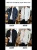 Men's Chinese-Style Long-Sleeve Linen Shirt with Stand-Up Collar - Retro Casual Top
