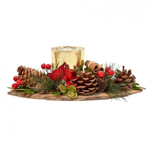 Cinnamon Candle Holder -Long Board