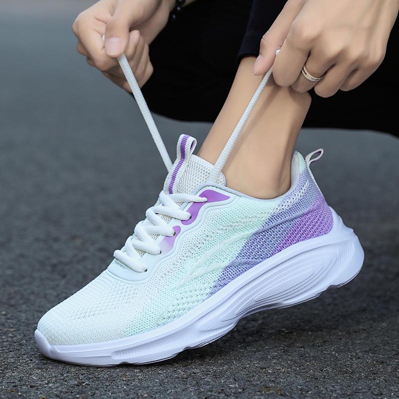 Fashion Women's Sneakers Comfortable Lightweight Soft Non-slip Flat Casual Sports Shoes Outdoor Running Shoes Women's Sneaker