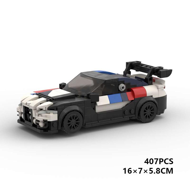 

MOC Building Blocks for Lego-Compatible M4 GT4 G82 Sports Car, Small Particle Educational Assembly Toy for Kids 16×7×5.8 cm