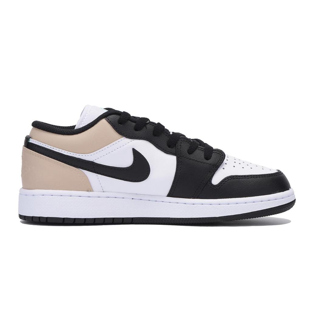 Jordan Air Jordan 1 Urban Chic Style Slip Resistant Low Top Vintage Basketball Shoes Men's White 553558-131(Team85-)